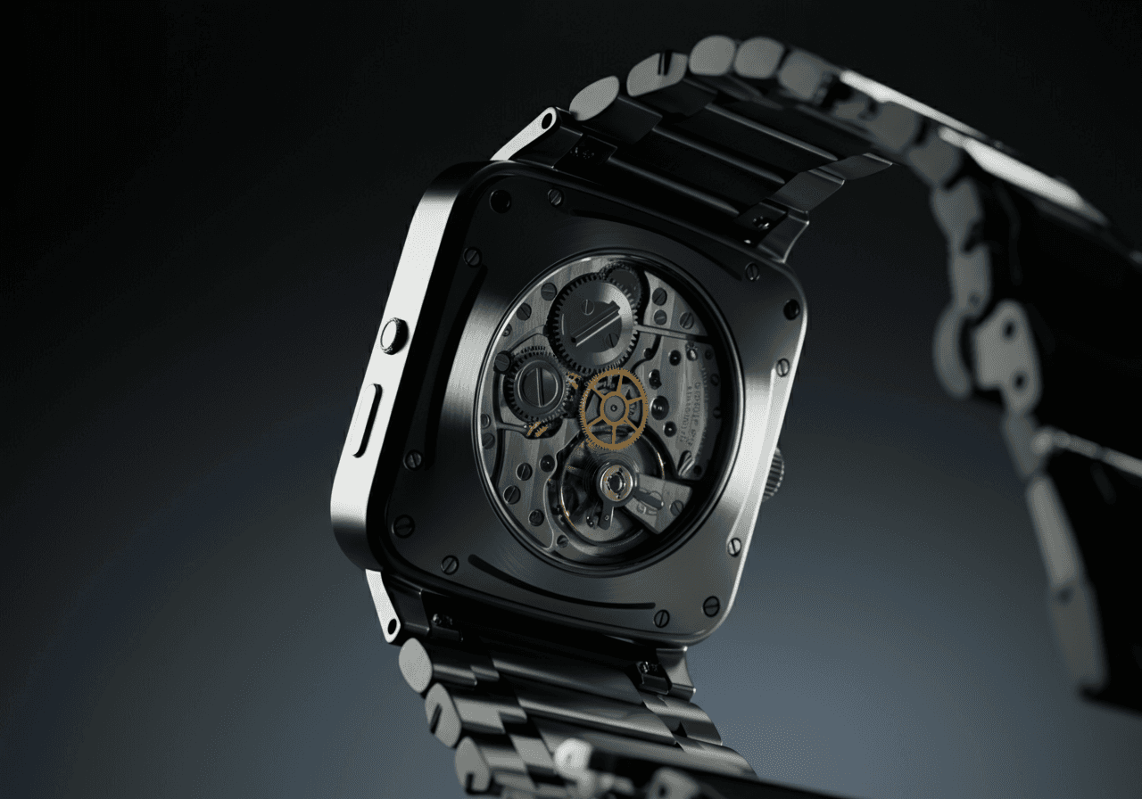 Reverse of a mechanical wristwatch